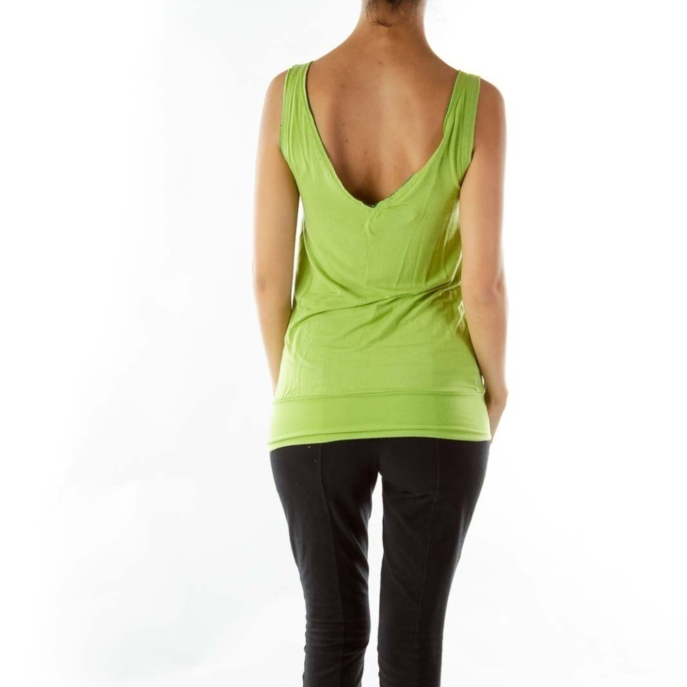 Parasuco Green Blue Studded Animal Tank Top - Picture 3 of 4